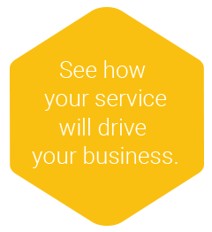 See how youur service will drive business